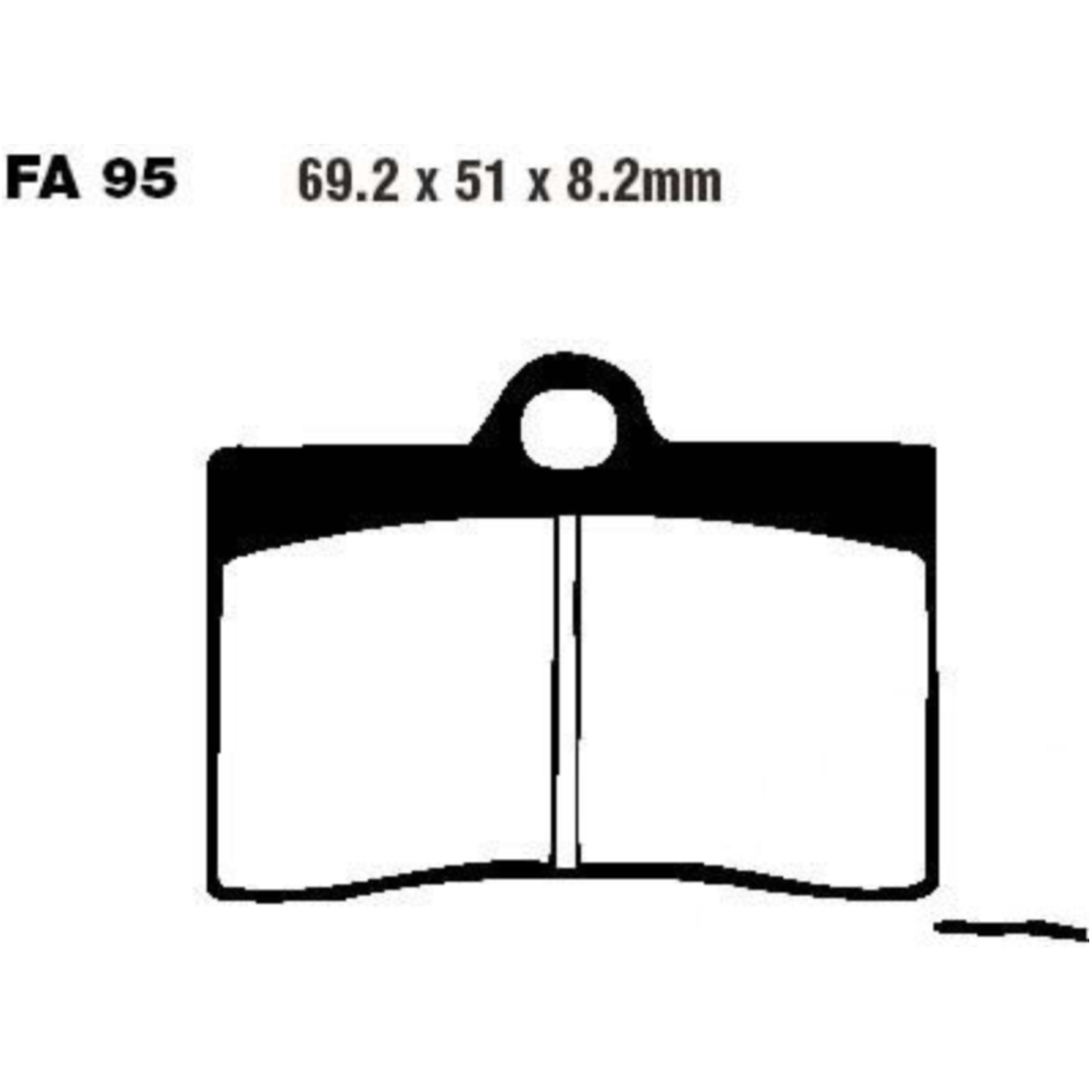 Ebc fa095 bremsbeläge bremsklotz standard von EBC