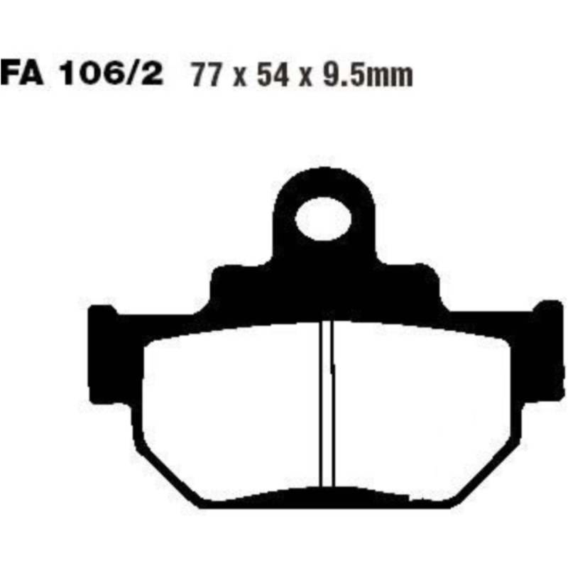 Ebc fa106/2tt bremsbeläge bremsklotz standard  fa1062tt von EBC