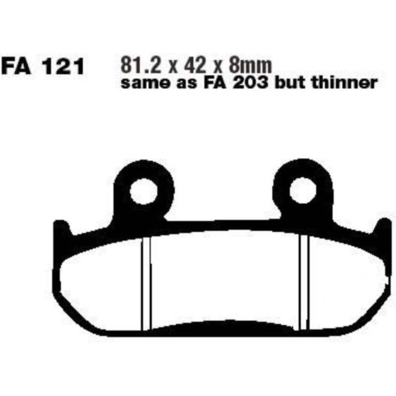 Ebc fa121 bremsbeläge bremsklotz standard von EBC