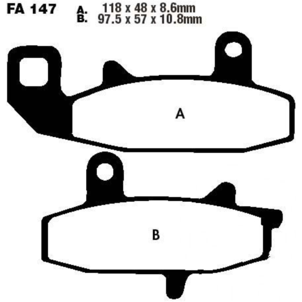 Ebc fa147 bremsbeläge bremsklotz standard von EBC