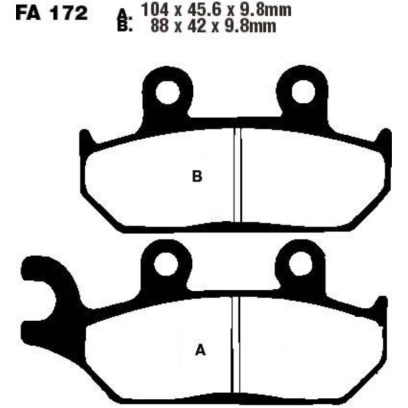 Ebc fa172tt bremsbeläge bremsklotz standard von EBC