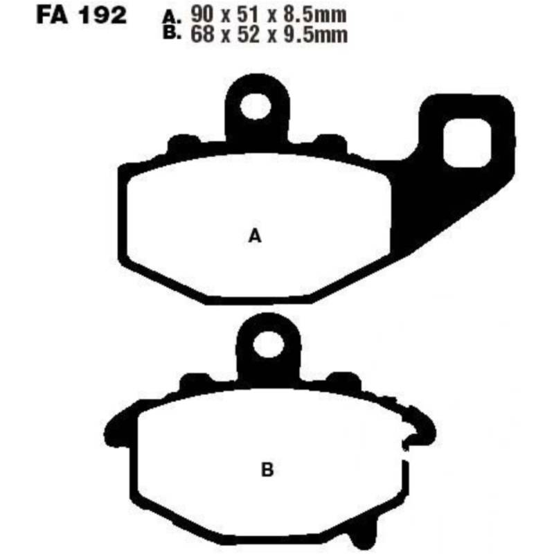 Ebc fa192 bremsbeläge bremsklotz standard von EBC