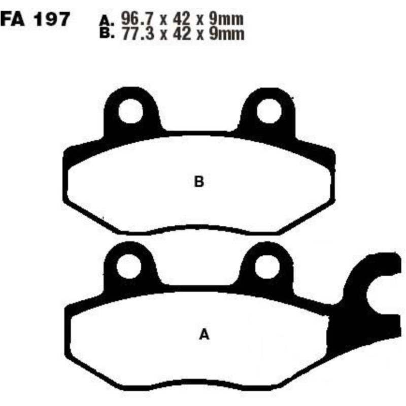 Ebc fa197 bremsbeläge bremsklotz standard von EBC