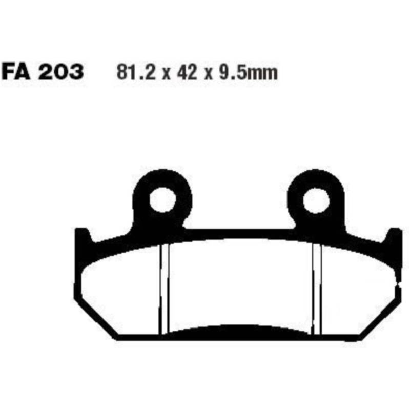 Ebc fa203hh bremsbeläge bremsklotz sinter hh von EBC