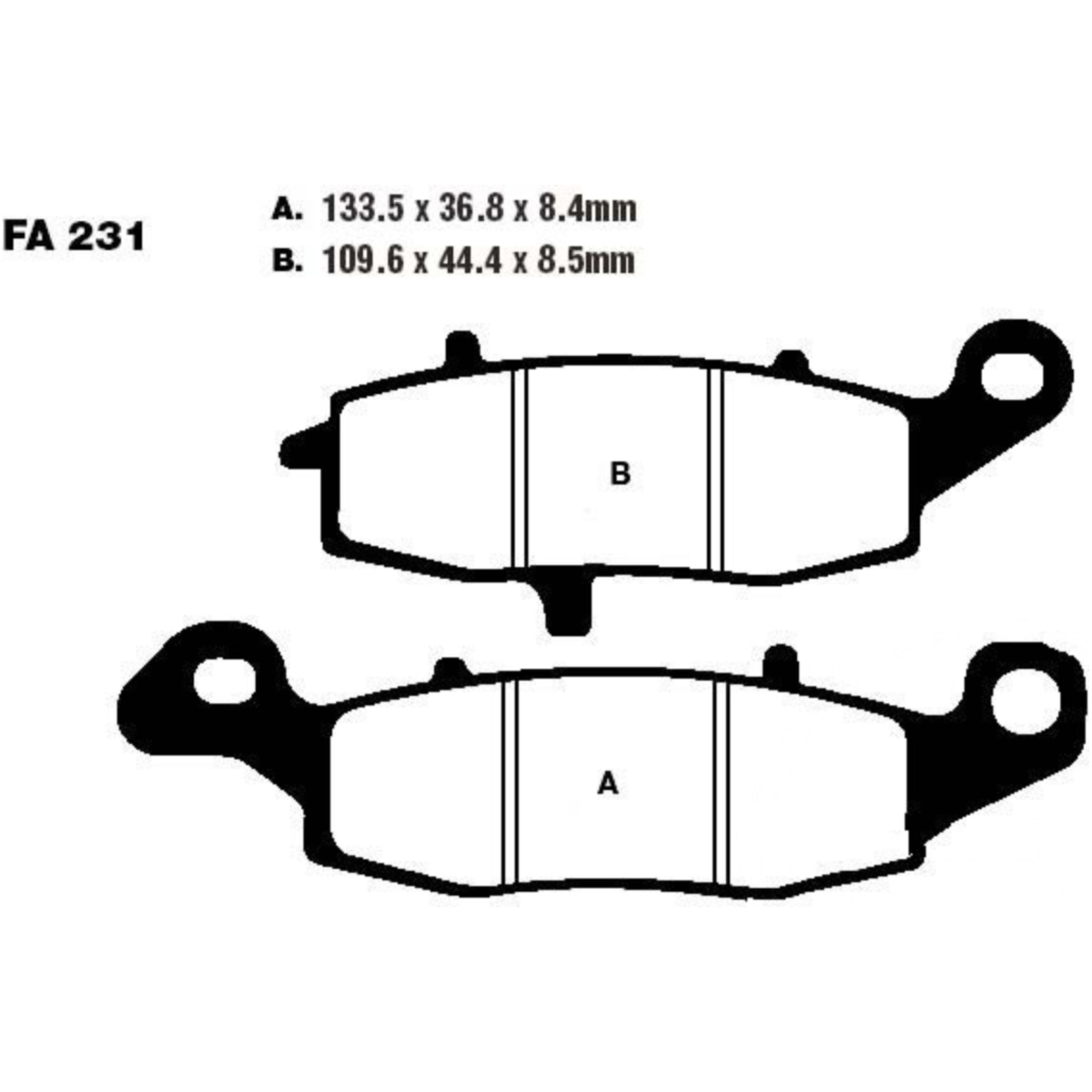 Ebc fa231 bremsbeläge bremsklotz standard von EBC