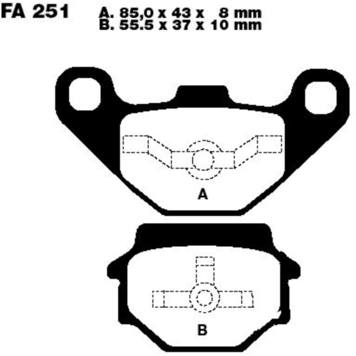 Ebc fa251 bremsbeläge bremsklotz standard von EBC