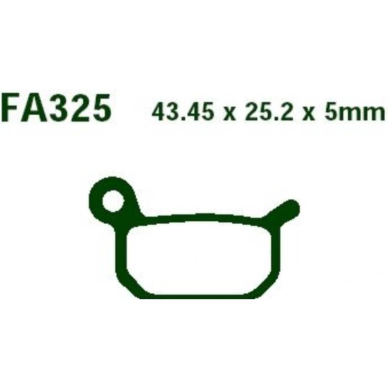 Ebc fa325r bremsbeläge bremsklotz sinter r von EBC