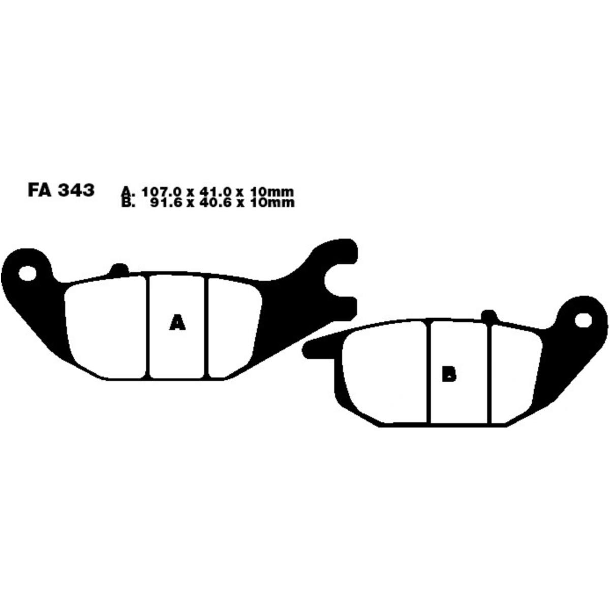 Ebc fa343 bremsbeläge bremsklotz standard von EBC