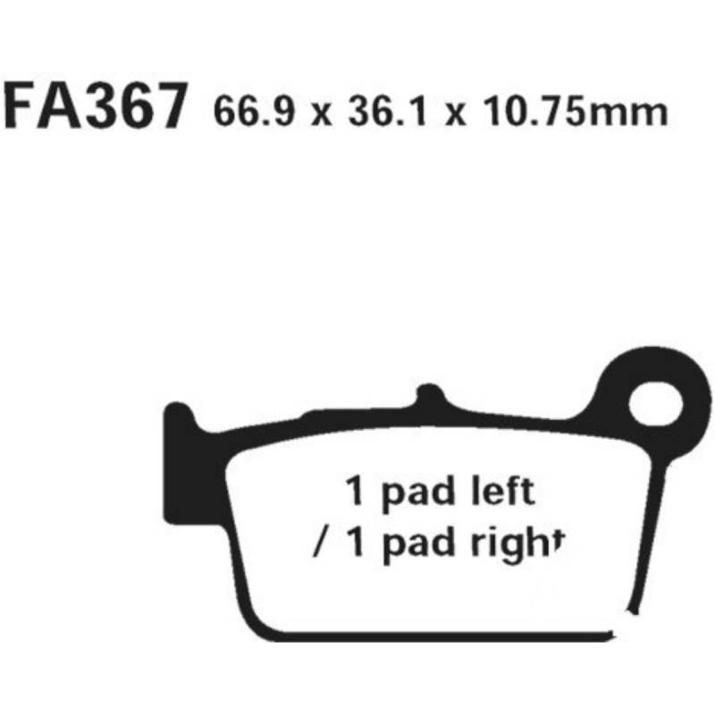 Ebc fa367tt bremsbeläge bremsklotz standard von EBC
