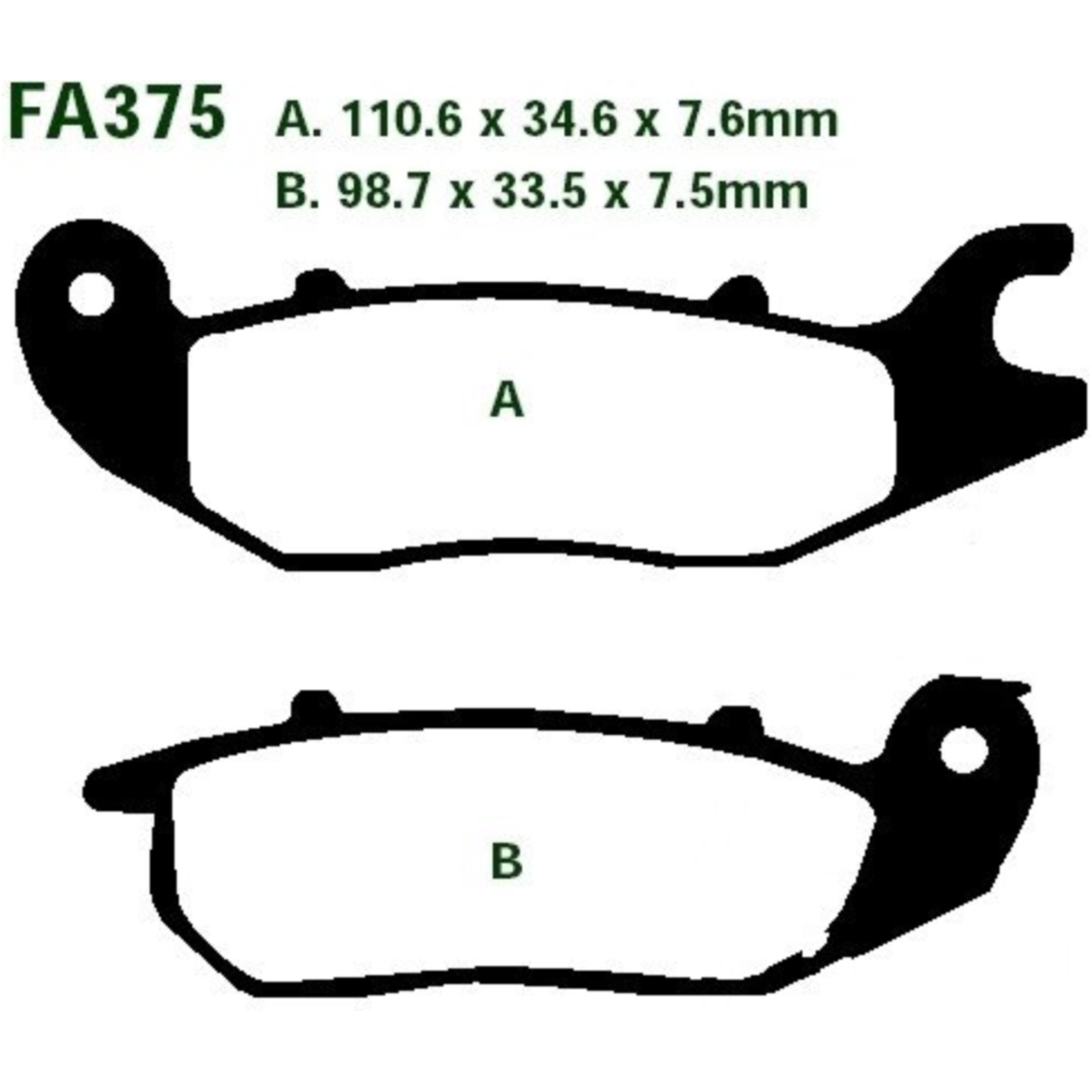 Ebc fa375 bremsbeläge bremsklotz standard von EBC