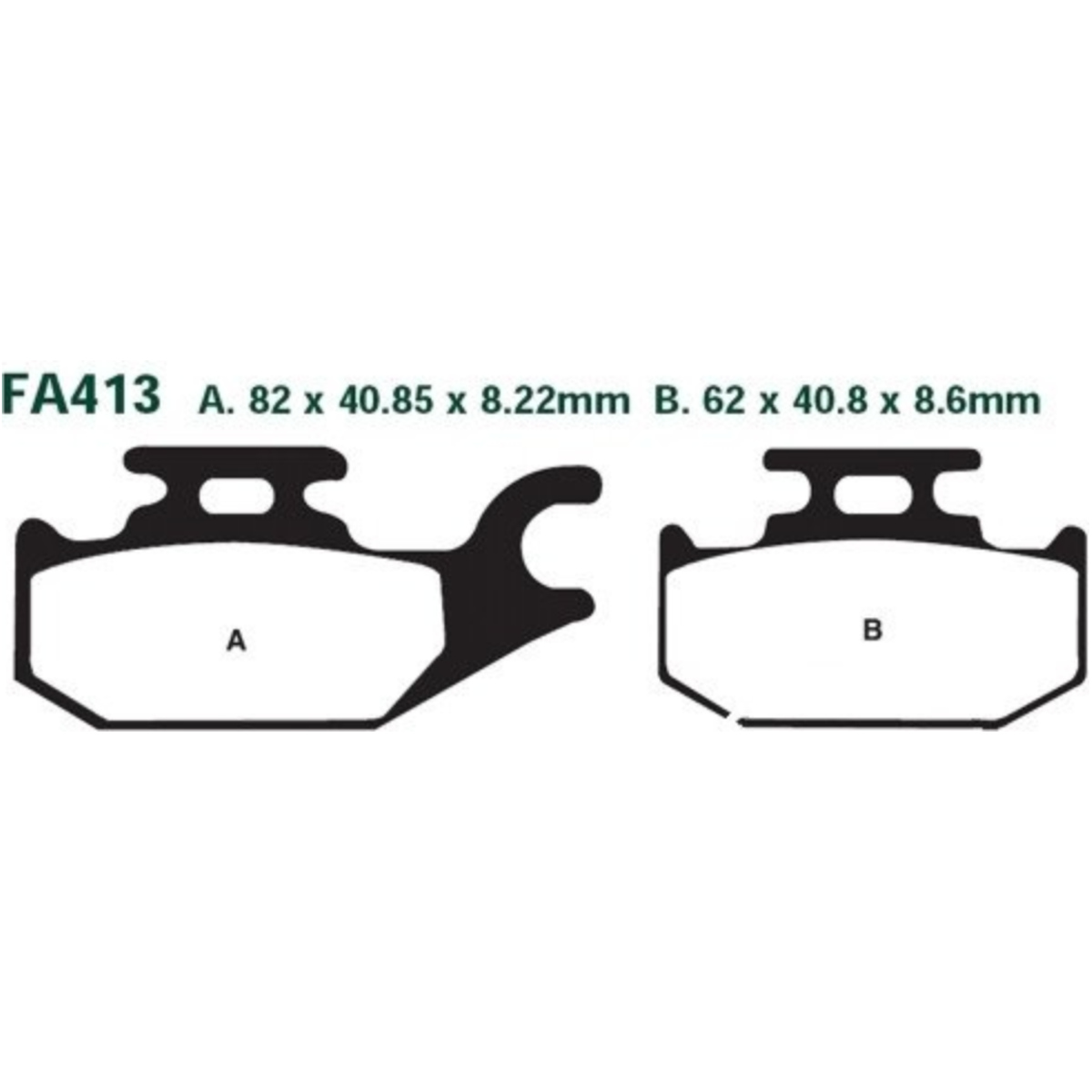 Ebc fa413r bremsbeläge bremsklotz sinter r von EBC