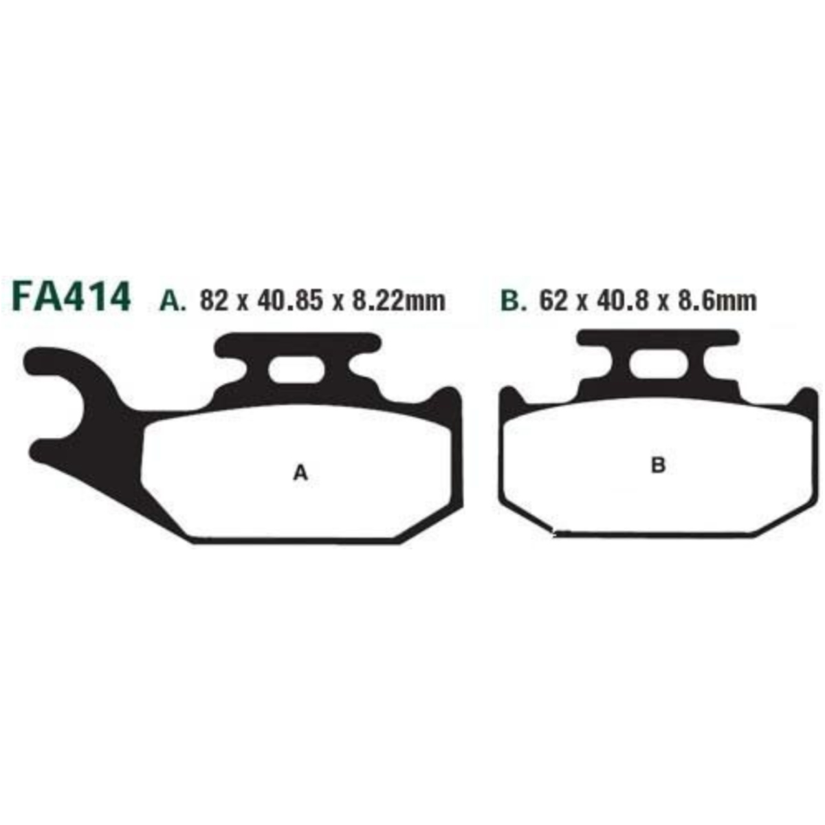 Ebc fa414r bremsbeläge bremsklotz sinter r von EBC