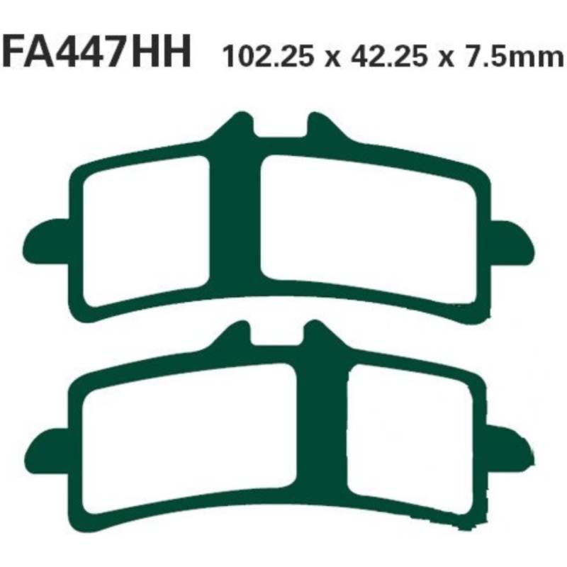 Ebc fa447hh bremsbeläge bremsklotz sinter hh von EBC