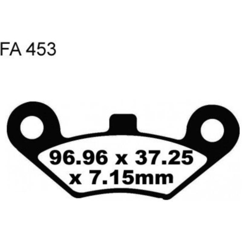 Ebc fa453r bremsbeläge bremsklotz sinter r von EBC