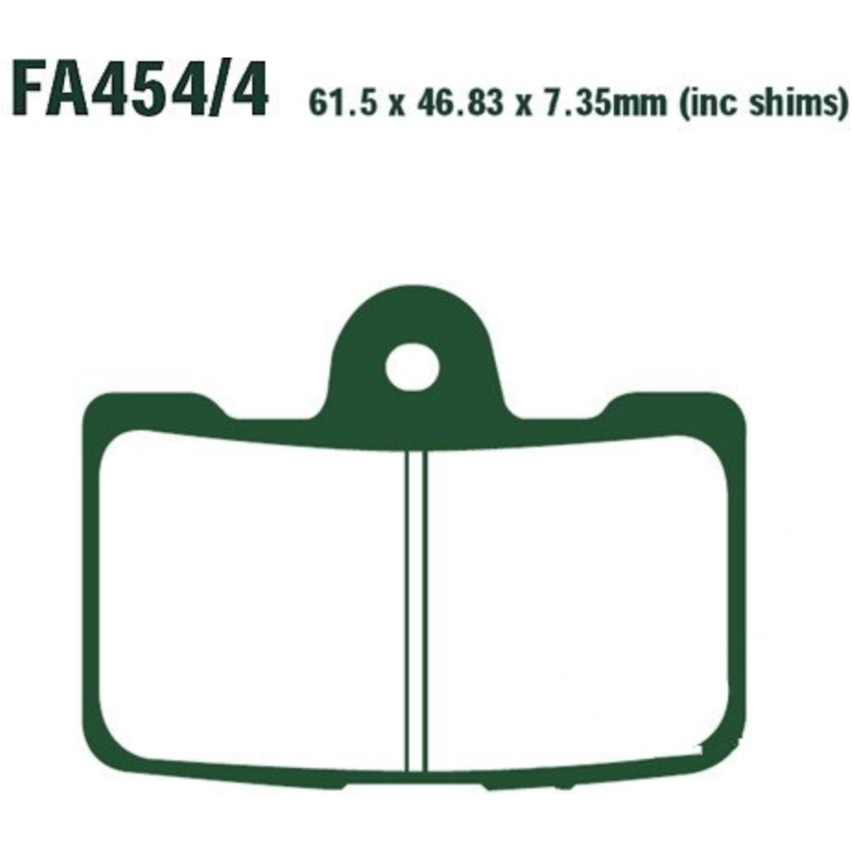 Ebc fa454/4hh bremsbeläge bremsklotz sinter hh  fa4544hh von EBC