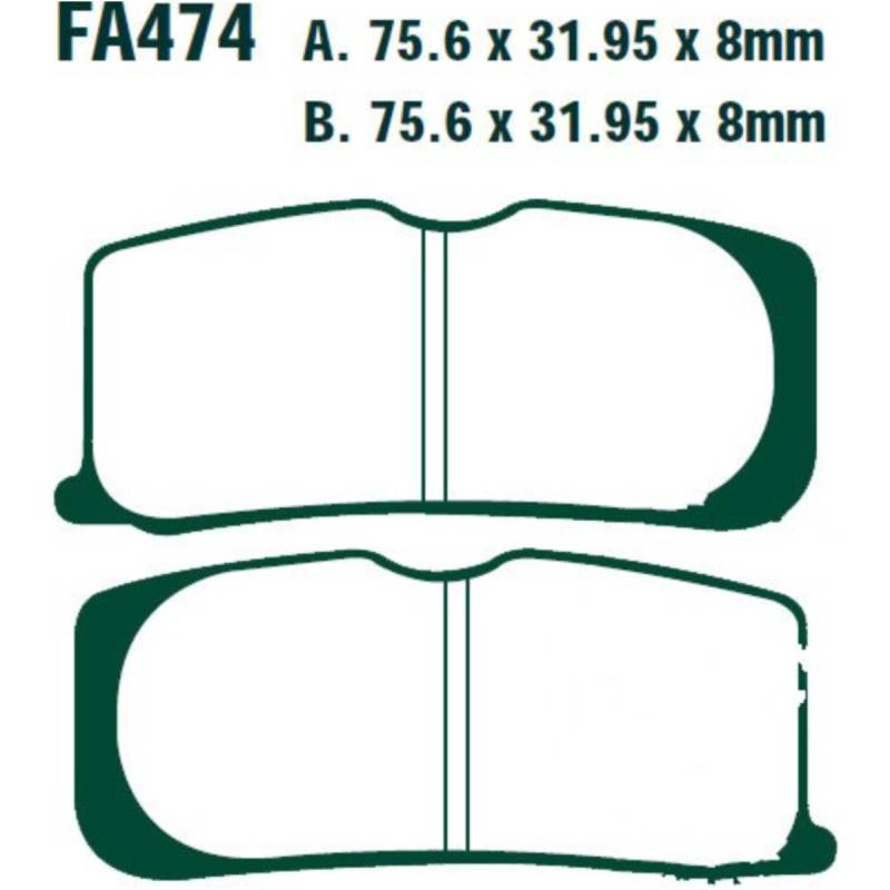 Ebc fa474 bremsbeläge bremsklotz standard von EBC