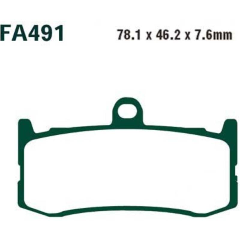 Ebc fa491hh bremsbeläge bremsklotz sinter hh von EBC