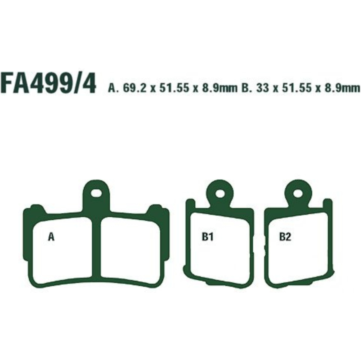 Ebc fa499/4hh bremsbeläge bremsklotz sinter hh  fa4994hh von EBC