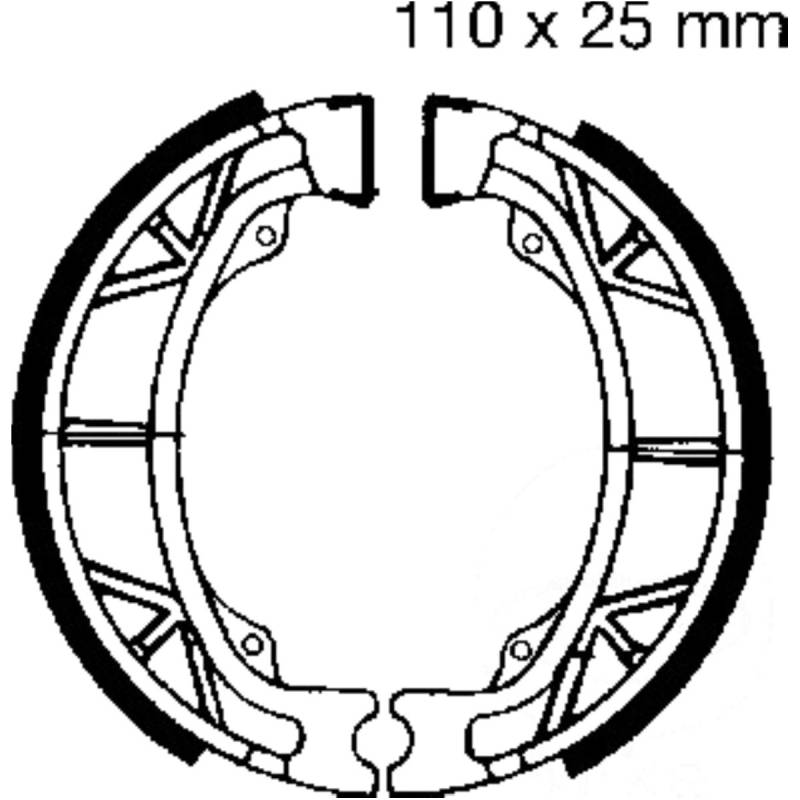 Ebc h303 bremsbacken mit feder von EBC