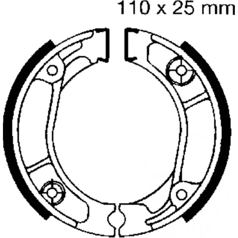 Ebc h304 bremsbacken mit feder von EBC