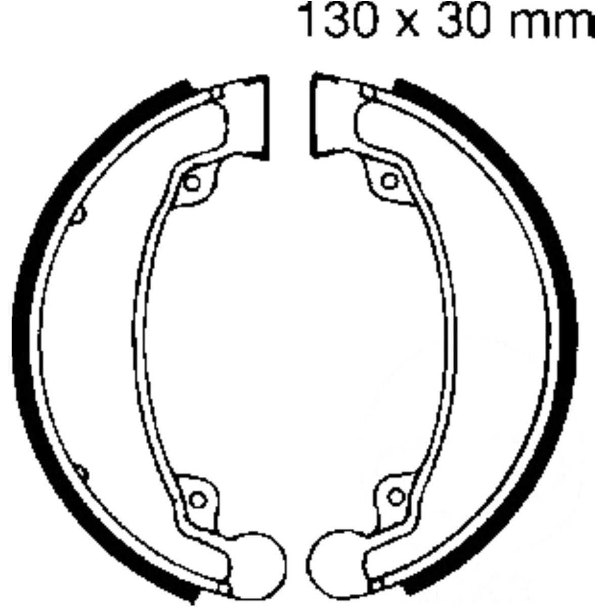 Ebc h310 bremsbacken mit feder von EBC