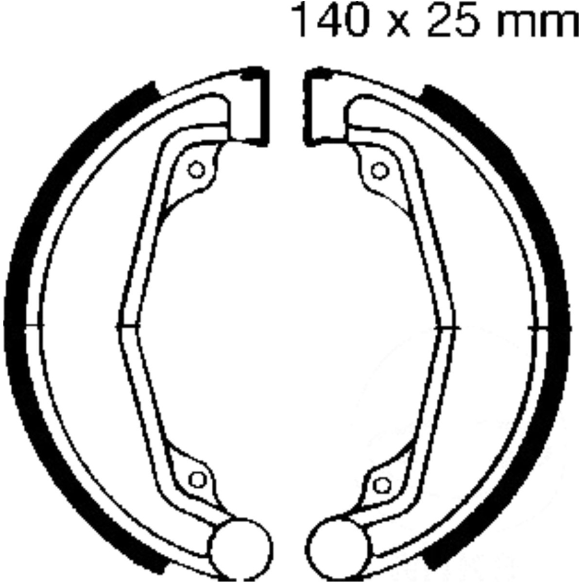 Ebc h312 bremsbacken mit feder von EBC