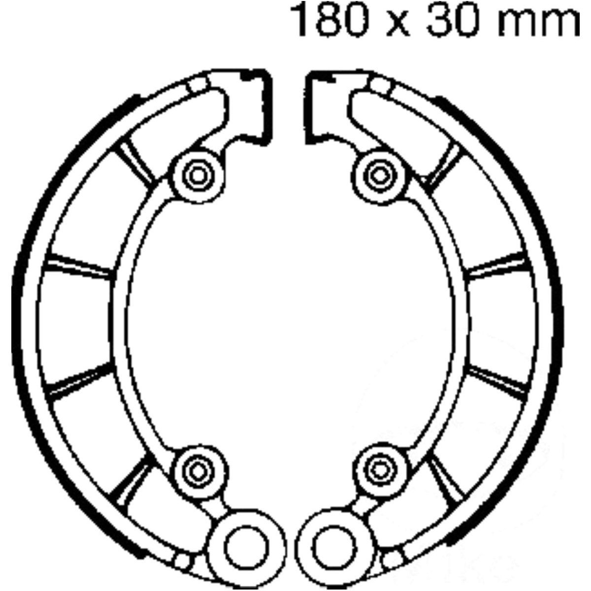 Ebc h316 bremsbacken ohne feder von EBC