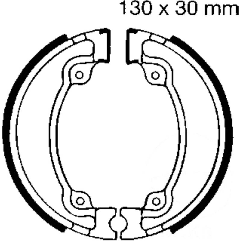 Ebc h318 bremsbacken mit feder von EBC