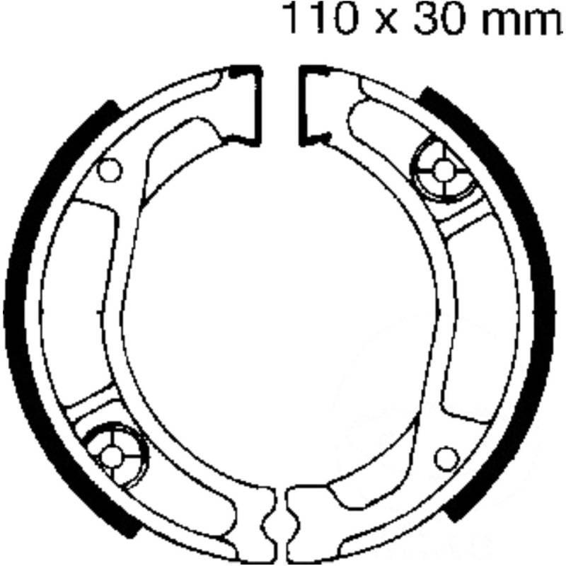 Ebc h323 bremsbacken mit feder von EBC