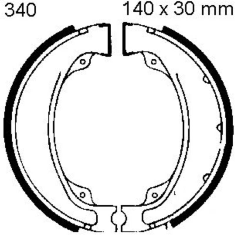 Ebc h340 bremsbacken mit feder von EBC