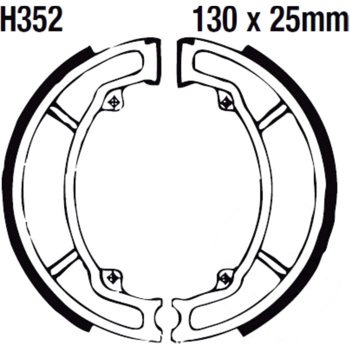 Ebc h352 bremsbacken mit feder von EBC