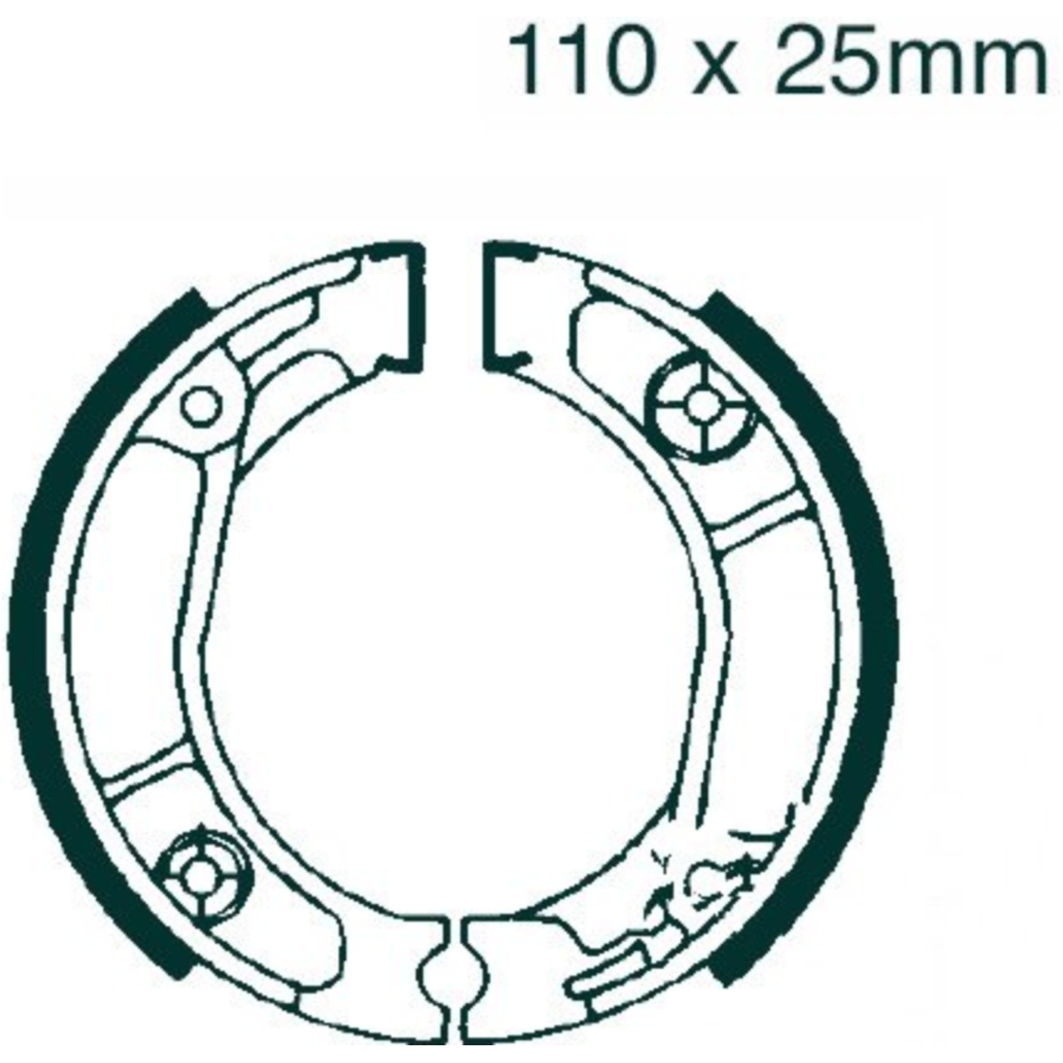 Ebc h353 bremsbacken mit feder von EBC