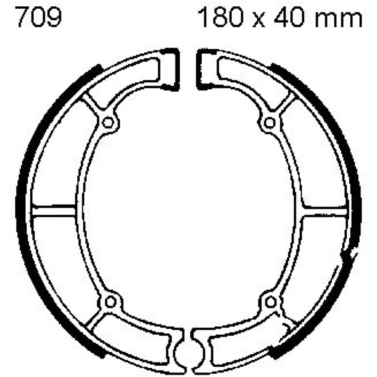 Ebc k709 bremsbacken mit feder von EBC