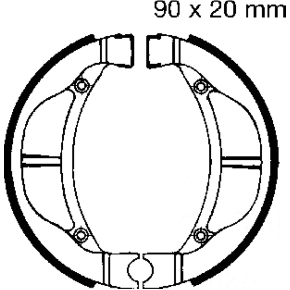 Ebc k715 bremsbacken mit feder von EBC