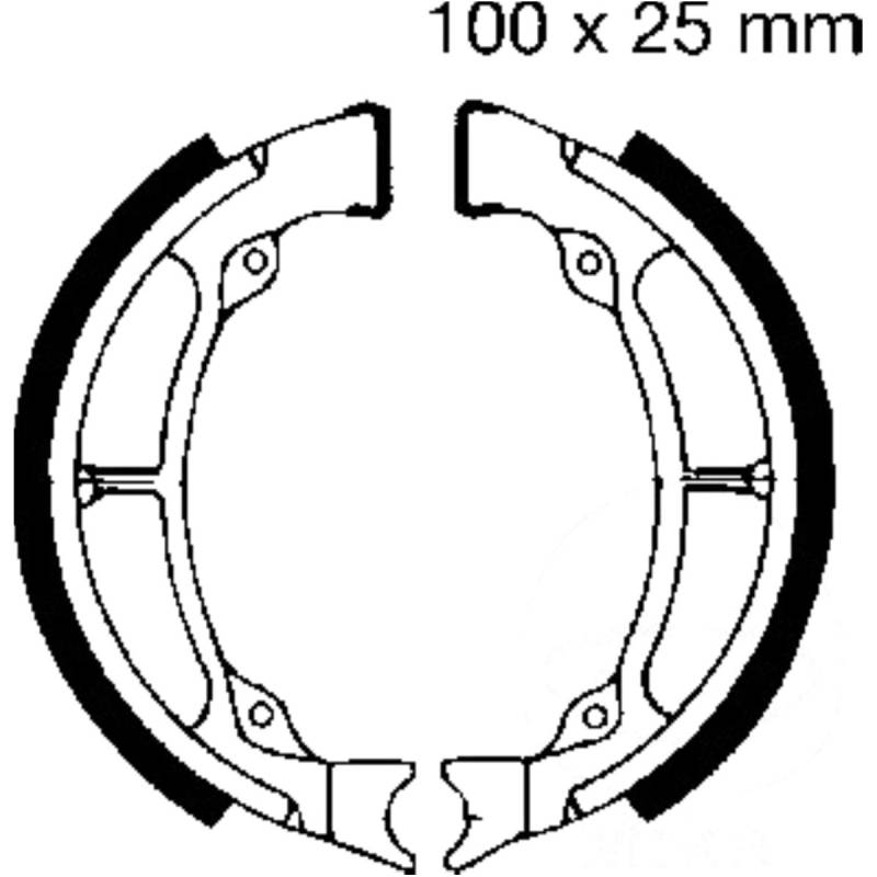 Ebc s601 bremsbacken mit feder von EBC