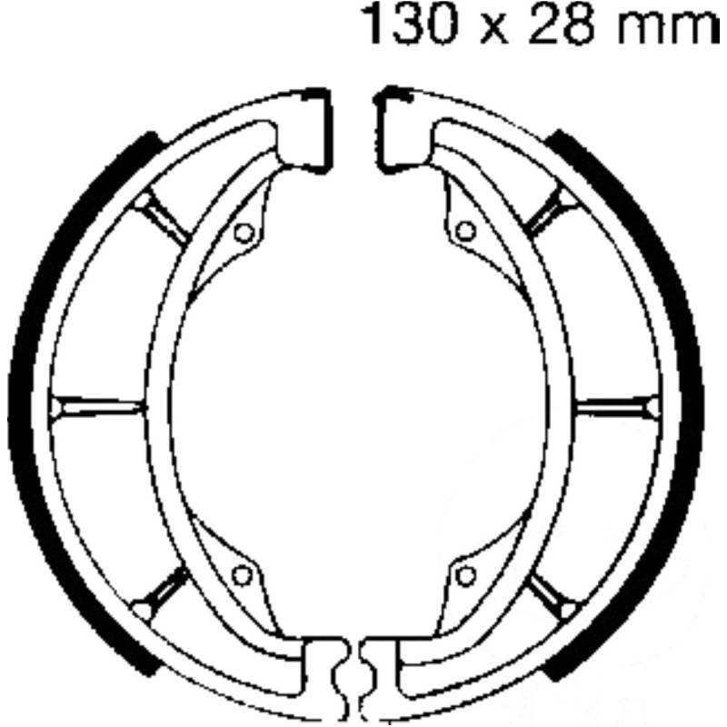 Ebc s602g bremsbacken mit feder von EBC