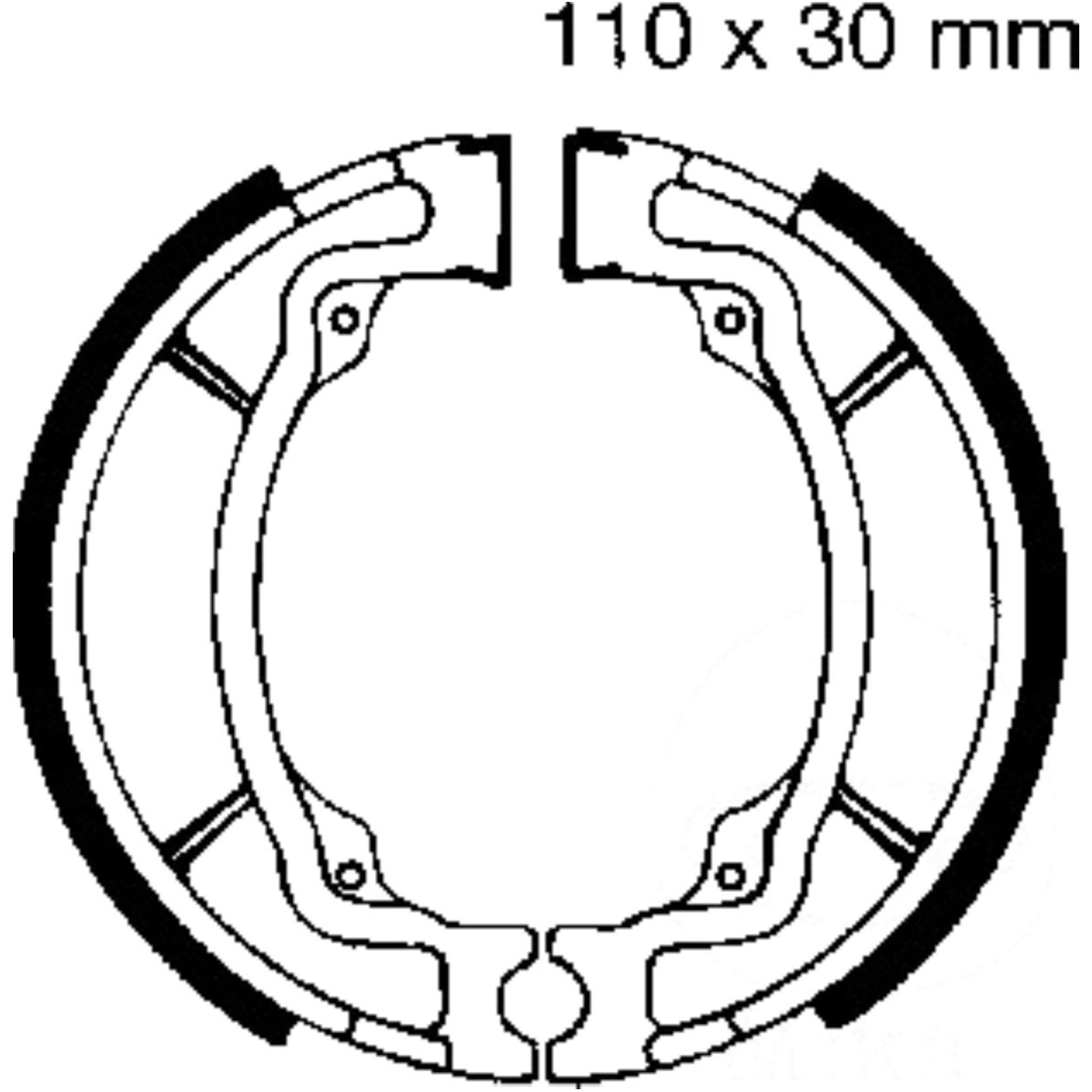 Ebc s603 bremsbacken mit feder von EBC