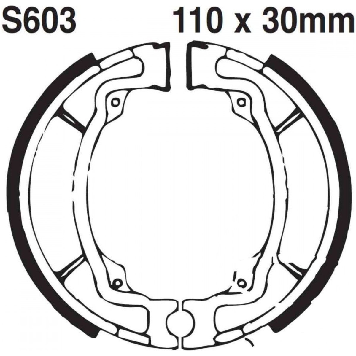 Ebc s603g bremsbacken mit feder von EBC