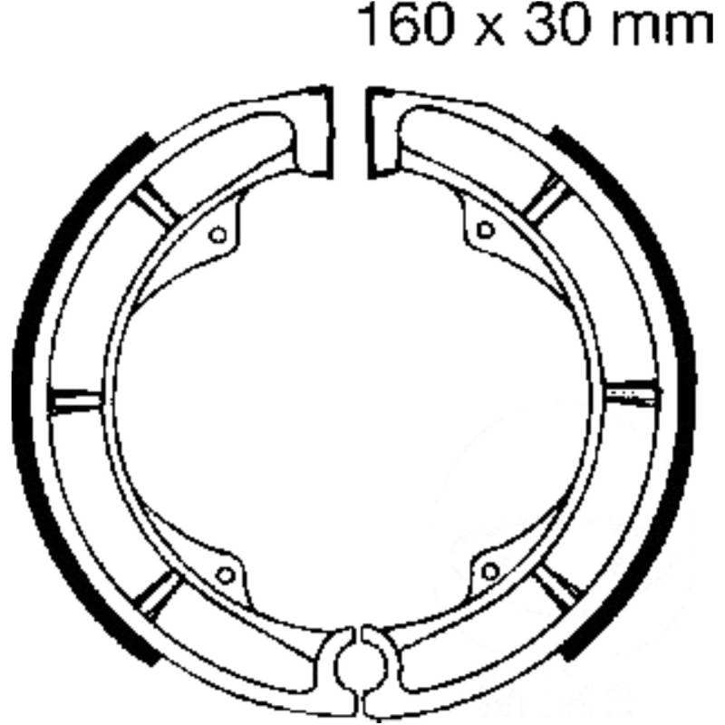 Ebc s606 bremsbacken mit feder von EBC