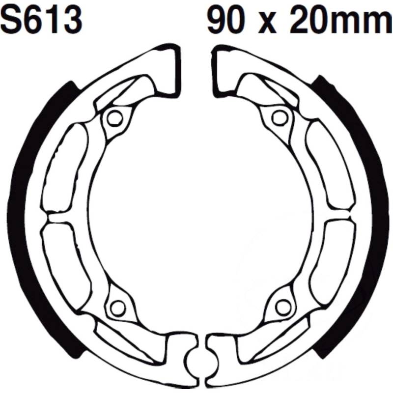 Ebc s613 bremsbacken mit feder von EBC