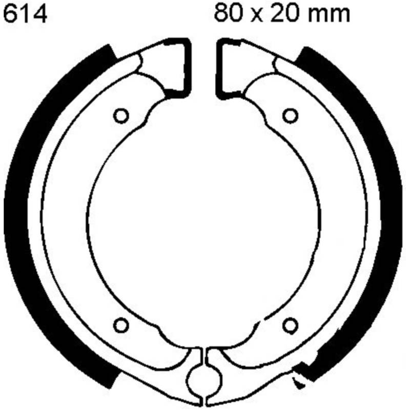 Ebc s614 bremsbacken mit feder von EBC