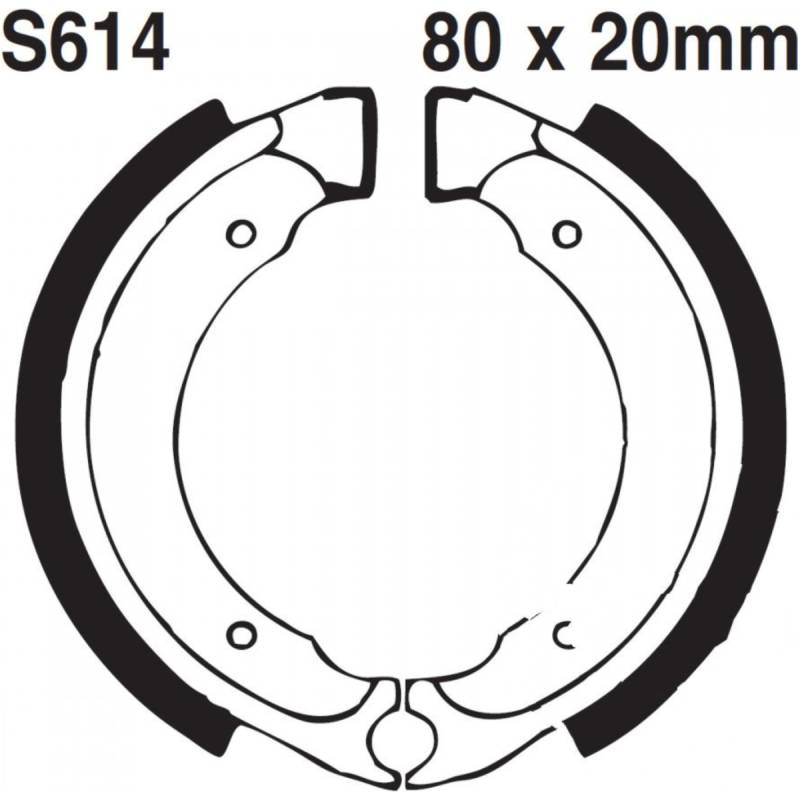 Ebc s614g bremsbacken mit feder von EBC