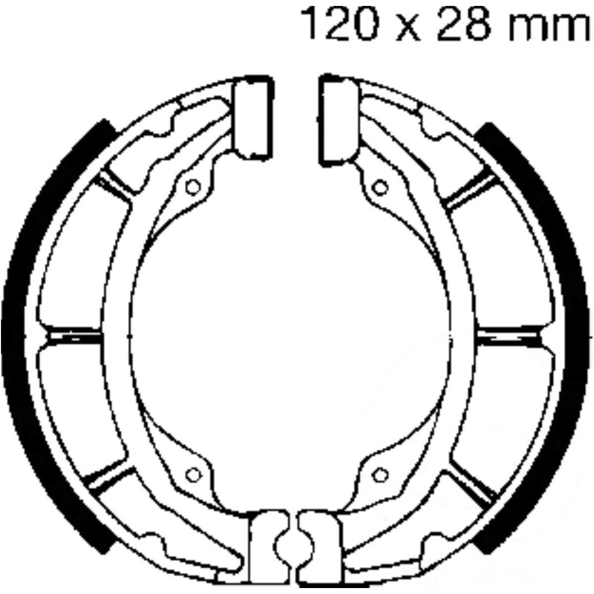 Ebc s617 bremsbacken ohne feder von EBC