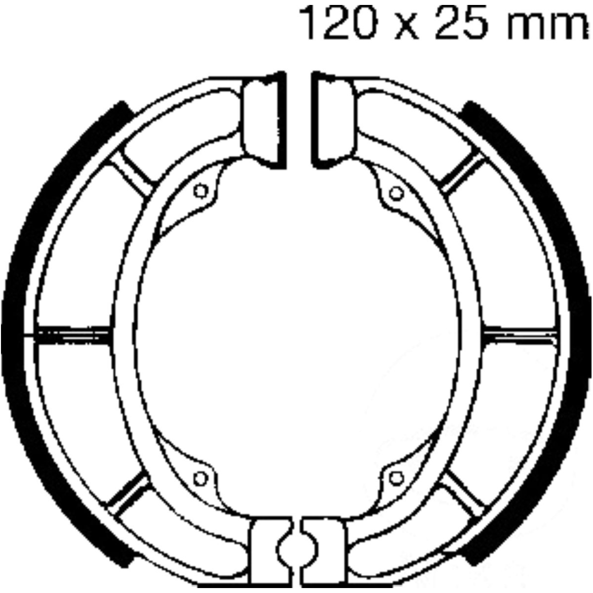 Ebc s624 bremsbacken mit feder von EBC