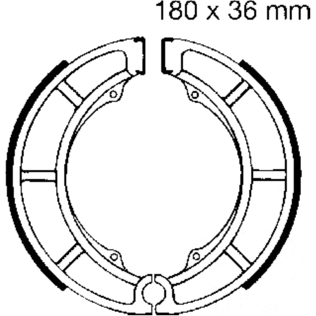 Ebc s626 bremsbacken mit feder von EBC