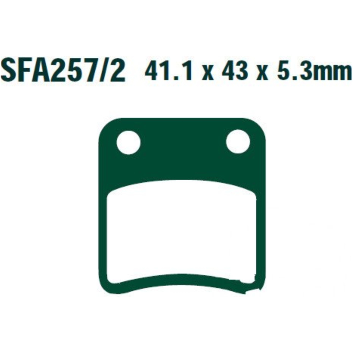 Ebc sfa257/2 bremsbeläge bremsklotz standard scooter  sfa2572 von EBC