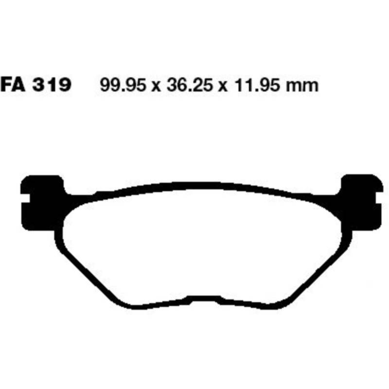 Ebc sfa319 bremsbeläge bremsklotz standard scooter von EBC