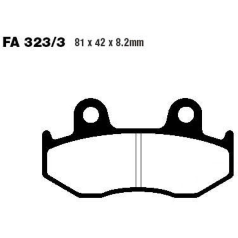 Ebc sfa323/3 bremsbeläge bremsklotz standard scooter  sfa3233 von EBC