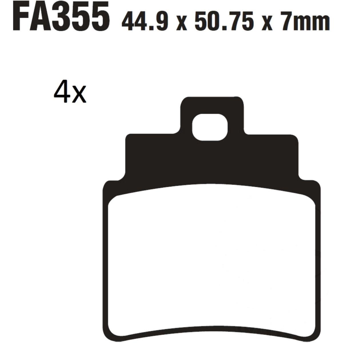 Ebc sfa355/4 bremsbeläge bremsklotz standard scooter  sfa3554 von EBC