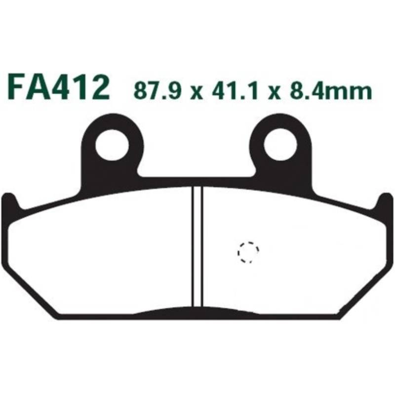 Ebc sfa412 bremsbeläge bremsklotz standard scooter von EBC